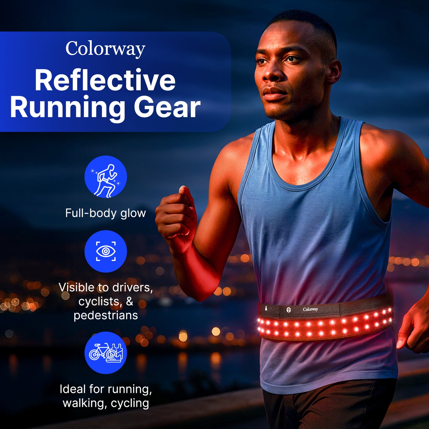 Colorway Led Running Belt